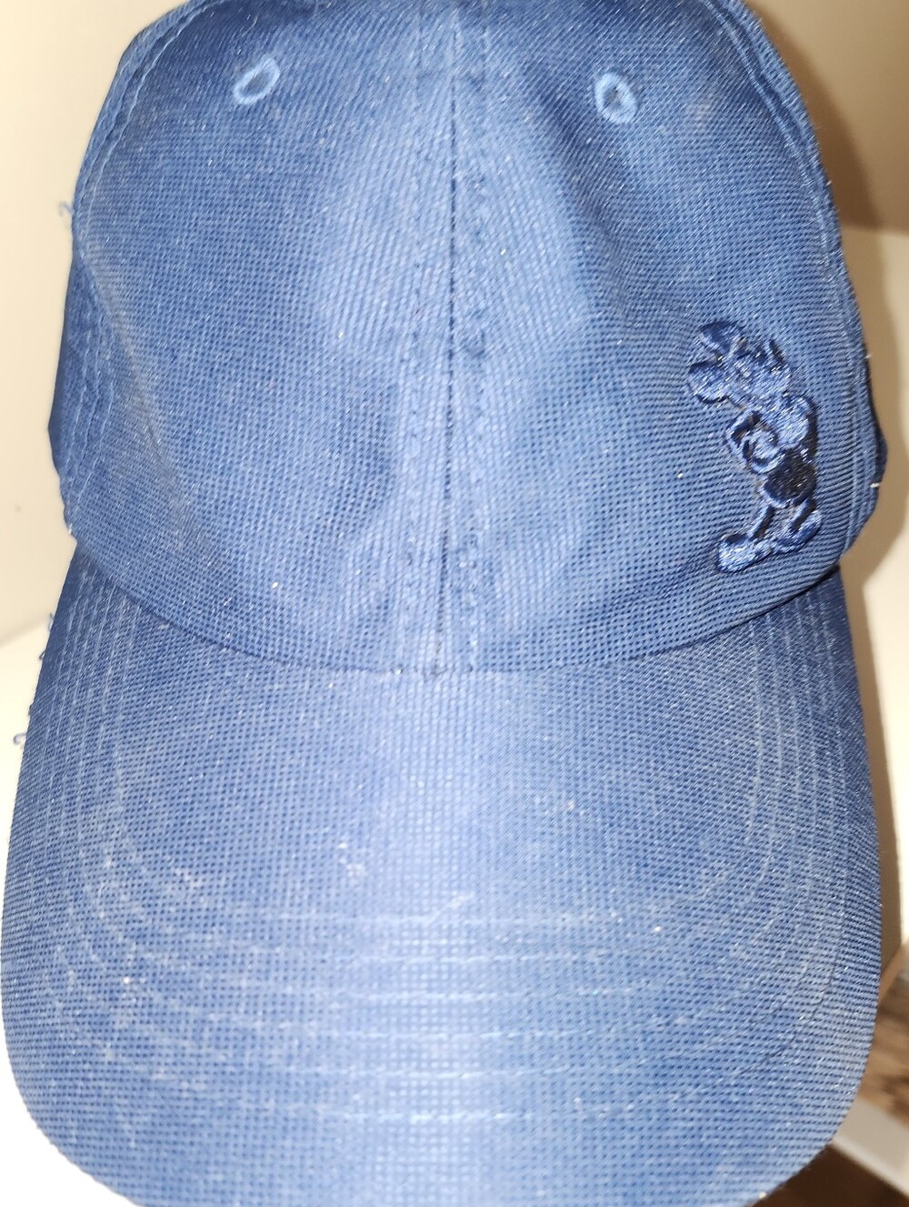 Disney Mickey Navy Blue Embroidered Mickey Baseball Cap Minimalist Disney